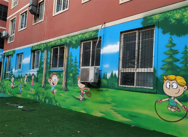 幼兒園墻噴繪如何做？